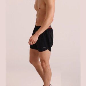 SAXX Hightail 2N1 Run Shorts 5” Running Ballpark Pouch Pro Black Men's Small